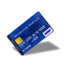 Cina Chip EMV per progetto bancario da 13,56 Mhz J3R180 java jcop smart card in PVC a doppia interfaccia per banca produttore