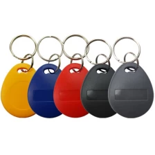 China Customized 13.56Mhz RFID Security Smart Keyfob Classic 1K Chip Key Tag RFID Key Fob manufacturer