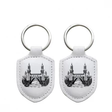 Chine Taille / logo personnalisée13.56 MHz Ultralight C NFC Keytag RFID Le cuir en lecture seule ou lecture de la clé d'écriture pour le contrôle d'accès à la porte fabricant