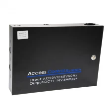 China 12V 5A Power Supply Box Support Control Board and Backup Battery for Door Access Control System manufacturer