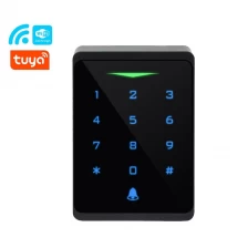 China Economic Tuya WiFi RFID 125KHz EM Card Plastic Touch Keypad Smart Access Control System with Doorbell manufacturer