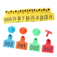 China Farm Livestock Equipment Domestic Animal Identification Sheep Swine Pig Cattle Cow Eartag Ear Tags manufacturer
