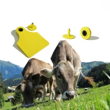 China Livestock Rfid Barcode Animal ID Tracking Animal Ear Tag for Cattle / Sheep / Pig / Cow Passive UHF RIFD Animal Ear Tag manufacturer