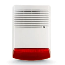 China Hot Selling Loud Speaker Red Strobe Outdoor Siren Waterproof Outdoor Fire Strobe Sounder Siren With Flashing Light manufacturer