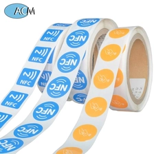 China Wholesale Ntag213 215 216 blank printable RFID label chip hf nfc sticker tags 20*20mm manufacturer