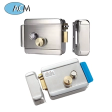 China China Factory CE Standard 12V Black Electric RIM Door Lock Smart Security Rim Lock for Access Control System manufacturer