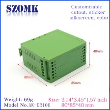 الصين 85*80*25MM AK-DR-99 Green Polyamide Pa66 Din Rail Power Supply Mount Connector Pcb Holder Din Rail Enclosure - COPY - 0d4o6b الصانع