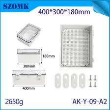 Cina AK-Y-09A2 ALIMENTAZIONE PROPTIONA PROPRIE TRASPARET ATTENITO IPTROURO IP67 CACCOLA CARCIUTO ELETTRICO CASCUNCIO 400X300X180MM produttore