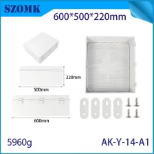 중국 AK-Y-14A1 IP67 ABS 방수 접합 상자 힌지 기기 인클로저 제어 캐비닛 박스 플라스틱 전기 패널 상자 600x500x220mm 제조업체