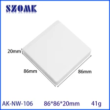 China AK-NW-106 Lightweight Plastic Sensor Compact Iot Plastic Enclosure For Pcb Board 86*86*20mm manufacturer