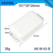 Китай AK-W-65B COMPACT IOT CACE с фланцевым пластиковым настенным корпусом Установить плату Wi-Fi для электроники 101*50*26 мм производителя