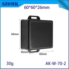 中国 AK-W-70-2物联网外壳耳墙接线盒仪器室内壳体壳体带有LED驱动器塑料外壳60*60*30mm 制造商
