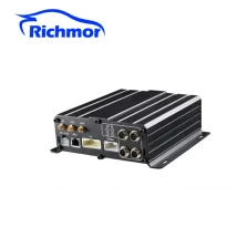 China AI MDVR Richmor car dvr gps 8 channel 1080P hard disk SD storage 4G WIFI mobile DVR manufacturer