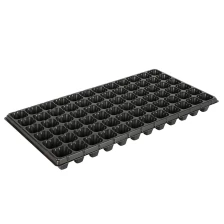 China 72 Cells Best Tomato Broccoli Squash Black PS Plastic Deep Gardening Seed Trays For Sale manufacturer