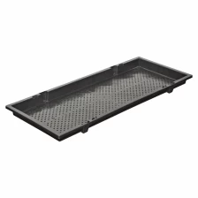 China Stackable Commercial Best PP Plastic Mesh Bottom Microgreen Hydroponic Sprouting Trays For Sale manufacturer
