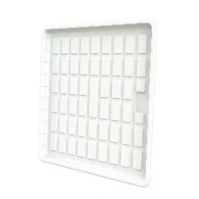 China 2x4 3x3 4x4 4x8 ABS HIPS White Black Plastic Hydro Hydroponic Flood And Drain Tray manufacturer