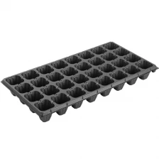 China 32 Cells Best Cheap Black PS Plastic Sugarcane Seed Agriculture Seedling Nursery Tray For Plants manufacturer