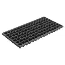 China 105 Cells PS Plastic Black Greenhouse Nursery Chili Pepper Corn Seed Starter Flats Seeding Tray manufacturer