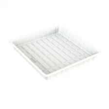 China ABS HIPS Plastic Deep White 4x4 Hydroponic Grow Flood Tray For Plants manufacturer