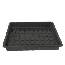 China Cheap Deep 4x4 Black Plastic Hydroponic System Plants Factory Fodder Trays For Sale manufacturer
