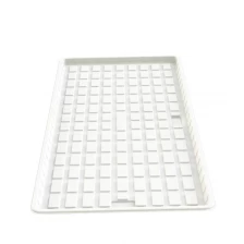 China Cheap White Shallow 4x8 Plastic Grow Tent Microgreens Hydroponic Flood Tray For Sale manufacturer