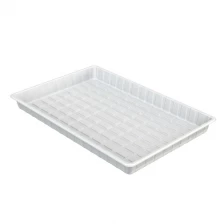 China 4x6 White Large Plastic Greenhouse Hydro Farming Flood Vegetable Growing Table For Sale manufacturer