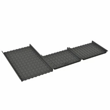 China Custom Mould Agriculture Greenhouse Benches Rolling Irrigation Single Line ABS Plastic Hydroponic Ebb and Flow Tray Suppliers manufacturer