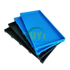 China Flat Paddy Tray Rice Seedling White Green Black Blue Colors Plastic Nursery Paddy Transplanter Tray manufacturer