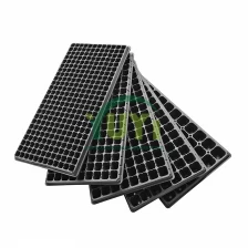 China 50 72 104 105 128 200 288 Holes Black Plastic Agricultural Sprouter Growing Seed Starter Tray For Sale manufacturer