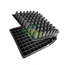 China Durable 50 72 105 128 200 288 Holes Black PS Plastic Garden Starter Plant Tray for Growing Seedlings manufacturer