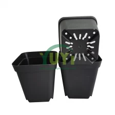 China Custom Style White Black Red Colors Plastic Small Mini Square Rectangle Succulent Planter Wholesale manufacturer