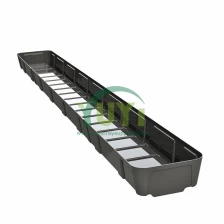 China 269mm Width Black ABS Plastic NFT Hydroponic Grow Gutter for Agriculture Farming Lettuce Strawberry Planting manufacturer