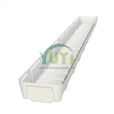 China Vertical Gutter Systems Strawberry Vegetables Deep Hydroponic NFT Grow Gully for Greenhouse Hidroponik Aquaponic manufacturer