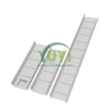 China Small Trapezoid ABS Plastic Hydroponic NFT Channel Without Holes for Microgreens Vertical Racks Grow System manufacturer