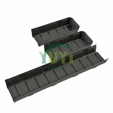 China Vertical Hidroponik Aquaponic Gutter Channel System Hydroponic NFT Gully for Indoor Microgreens Growing manufacturer
