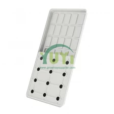 China Heavy-Duty 2x4 Flood Tray with Lid Large Rectangle ABS Material Grow Tray for Vertical Indoor Hydroponic Planting System manufacturer