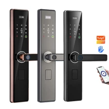 China Wholesale Biometric Fingerprint Password Door Lock | Tuya Ttlock APP Bluetooth Door Lock Manufacturer manufacturer