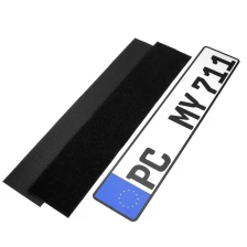 China Removable license plate holder with hook and loop tape for Car manufacturer