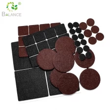 China Aanpasbare meubels vloerbeveiligingskussentjes Groothandel leverancier-Anti-scratch zelfaanval vilt pads voor bankvoeten, bedframes en apparatenbases fabrikant