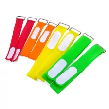 China Customizable Colorful Hook and Loop Buckle Strap Supplier Reusable Adjustable Nylon Fastening Straps manufacturer