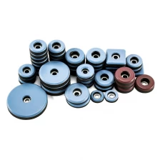 China Schroef op PTFE meubels schuifregelaars met vooraf geboorde gaten fabrikant krasbestendige stoeltafel beenbeschermers fabrikant