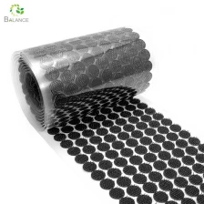 China Hot Sale Wholesale Supplier Adhesive Die Cut Hook and Loop Dots Magic Tape Self Adhesive Sticky Glue Coins Tapes manufacturer