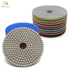 China China Supplier Flexible Diamond Polishing Pads 100 200 400 3000 Grit for Granite Marble Stone Quartz Engineered Stone Buffing Pad Tools Polisher manufacturer