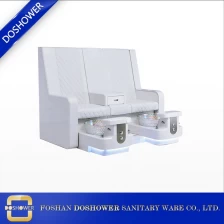 porcelana Fabricantes de sillas de pedicura spa banco DS-P1020 consola central de 2 asientos fabricante