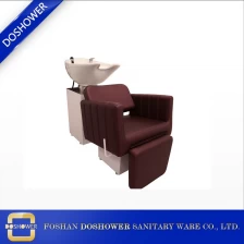 China Rotatiestoel keramische wastafel DS-S1120 shampoo-units station fabrikant