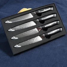 China High quality damascus steak knife serrated steak knives for kitchen hotel restaurant manufacturer