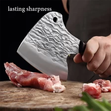 China 5inch bone cleaver knives forged super heavy duty kitchen axe knife for sale manufacturer