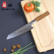 Cina Coltello Damasco Kiritsuke da 8 pollici con manico in acciaio inossidabile in legno acido produttore