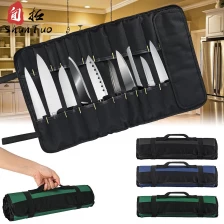 China China wholesale price portable multifunction 22 slot Oxford cloth chef knife roll Storage knife manufacturer