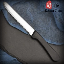 China low price China factory supply beef steak knife with round head and plastic handle manufacturer